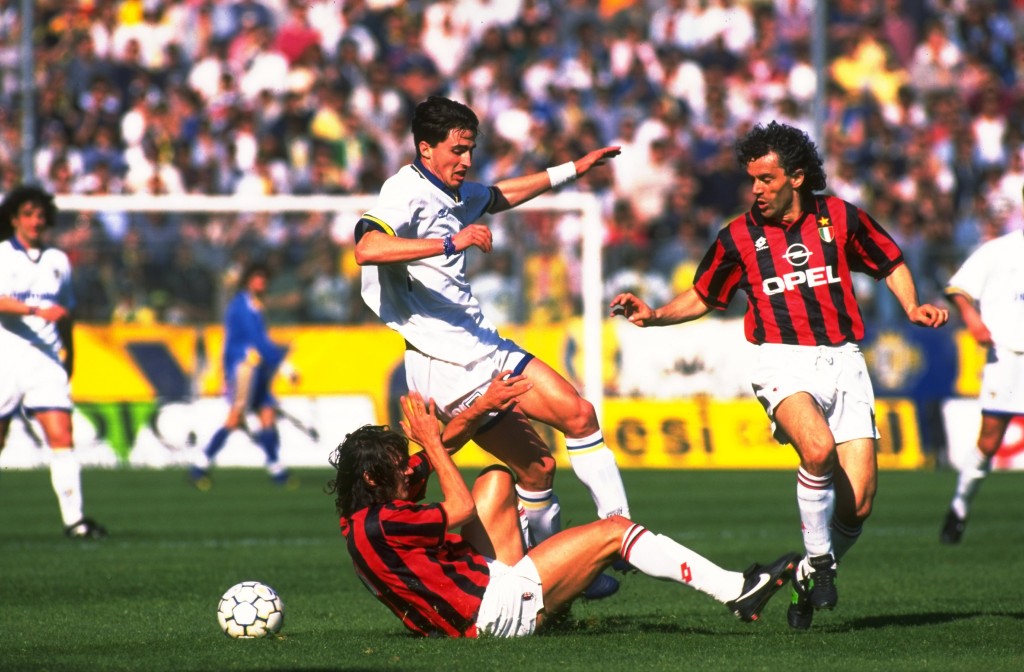 Donadoni quando indossava la maglia del Milan