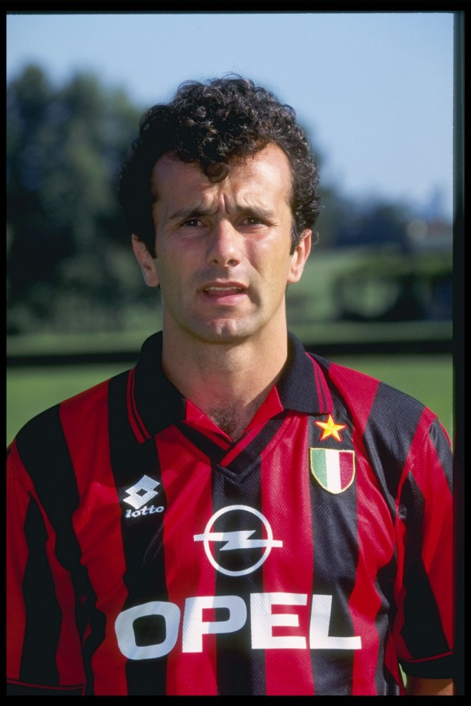 A portrait of Dejan Savicevic of A.C Milan