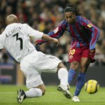 Dinho ai tempi di Brcellona
