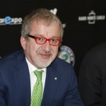 Roberto Maroni during the press conference for "Bocelli and Zanetti Night"