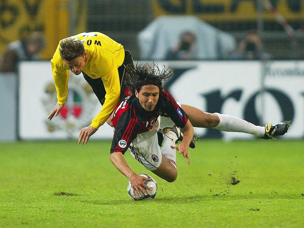 FUSSBALL: UEFA POKAL 01/02, BORUSSIA DORTMUND - AC MAILAND
