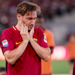 Francesco Totti nel giorno dell'addio al calcio