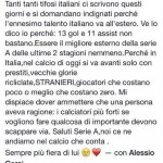 Cerci fidanzata gaffe