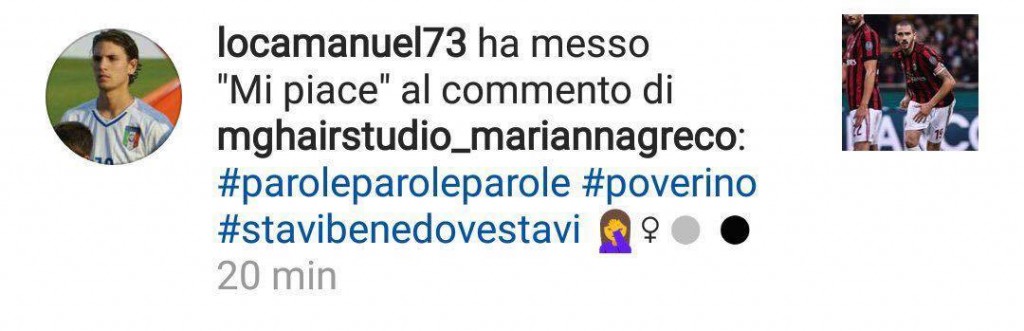 Locatelli gaffe Bonucci