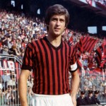 Rivera con la maglia del Milan