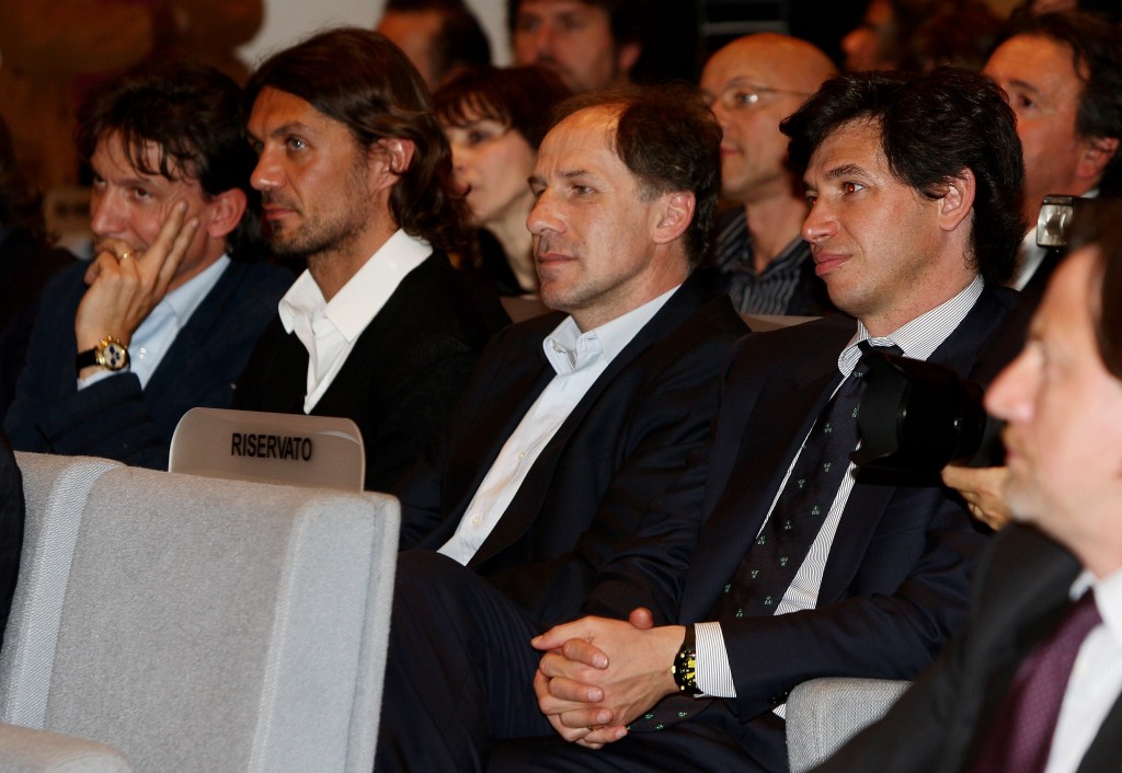 Albertini, Baresi e Maldini: tre colonne della storia del Milan.