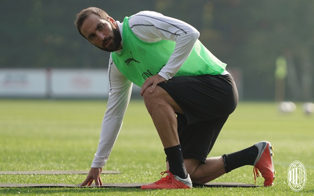 higuain-milanello