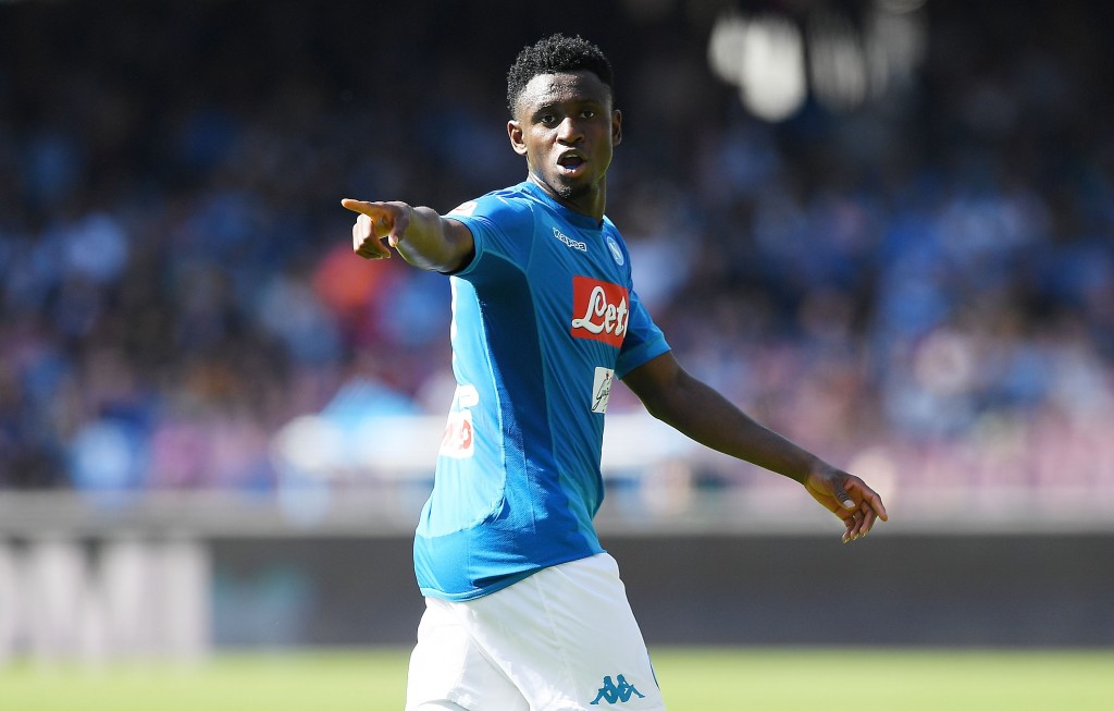 Il centrocampista guineano del Napoli classe 1997 Amadou Diawara.