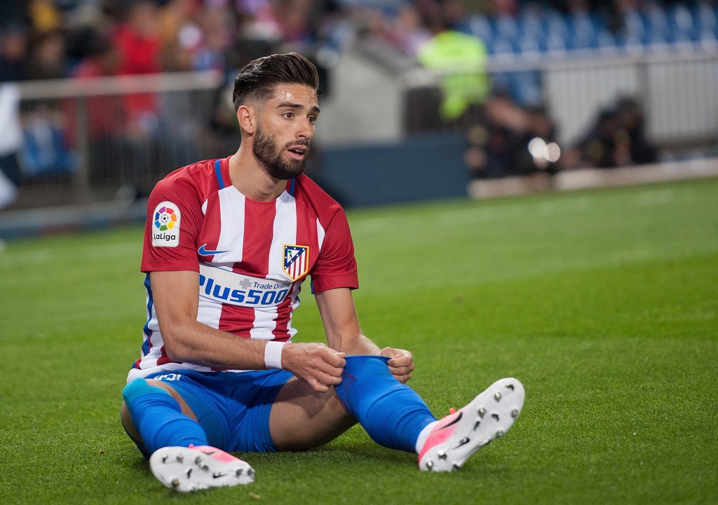 Carrasco con la maglia dell'Atletico Madrid