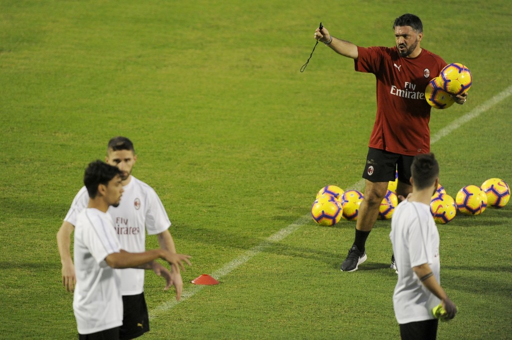 AC Milan Training Session - Italian Supercup Previews
