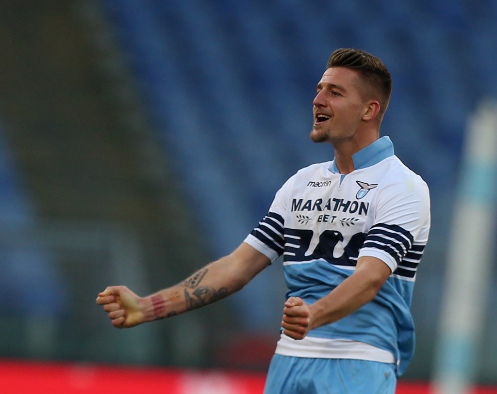 Milinkovic-Savic con la maglia della Lazio