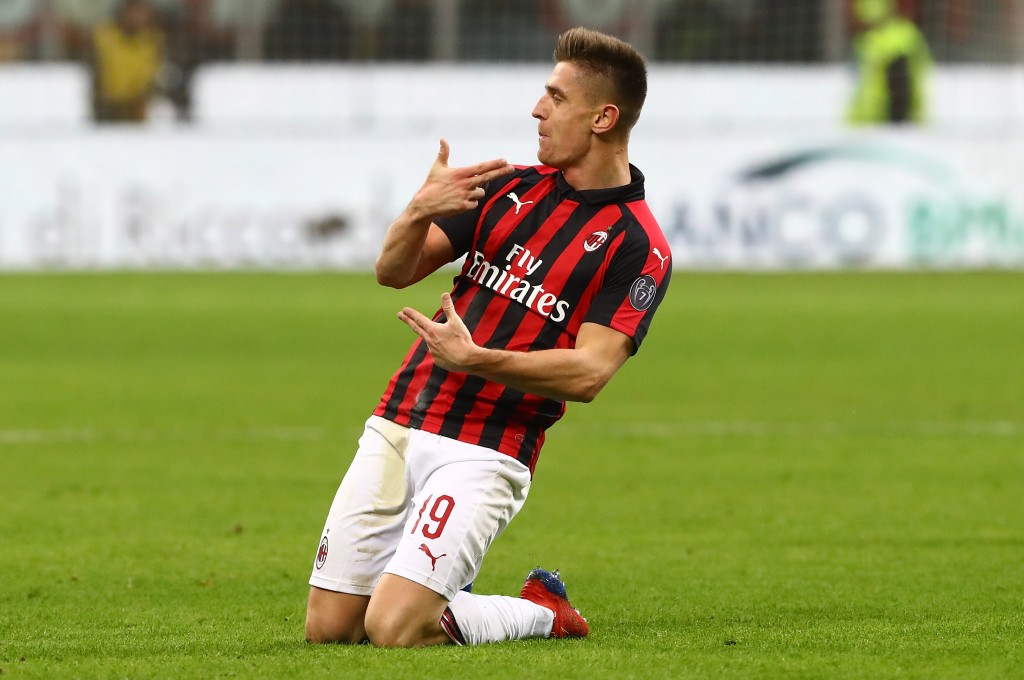 L'esultanza di Piatek è stata giudicata la migliore dai tifosi rossoneri