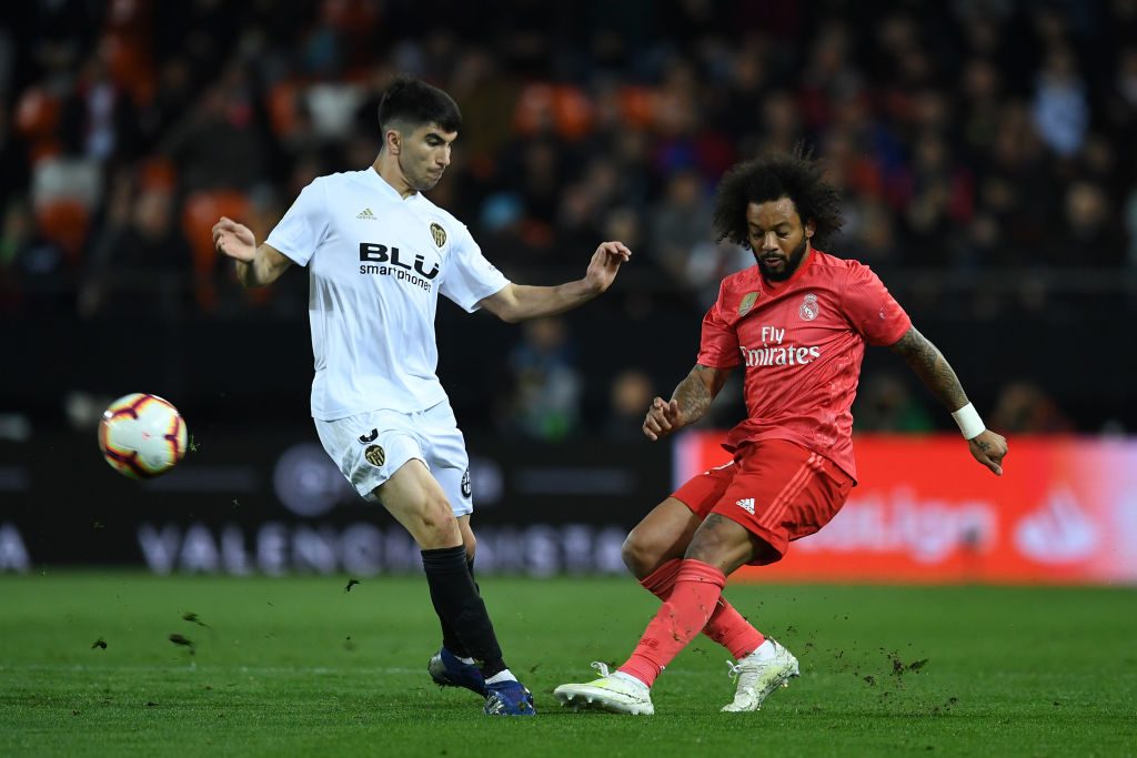 Marcelo in azione con il Madrid