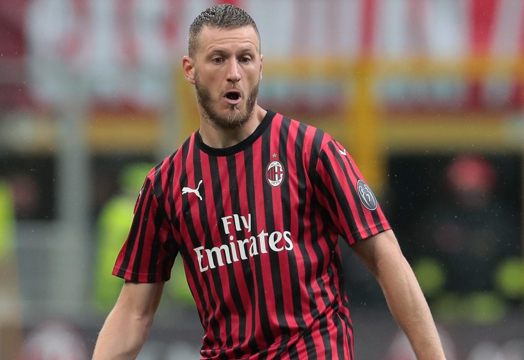 Abate con la maglia del Milan
