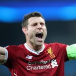 Milner con la fascia di capitano del Liverpool