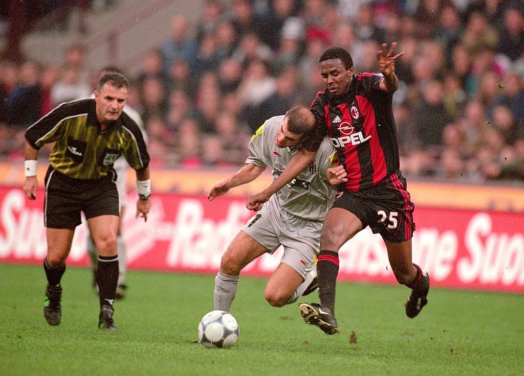 Roque Junior con la maglia del Milan