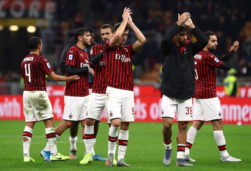 I giocatori del Milan