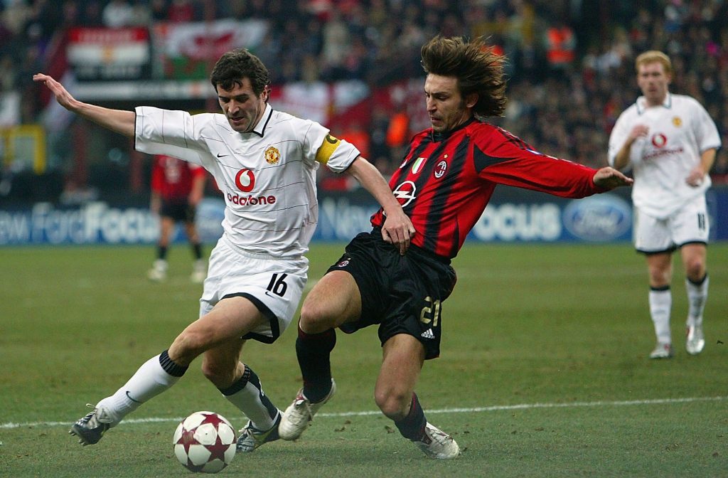 Roy Keane affronta il Milan