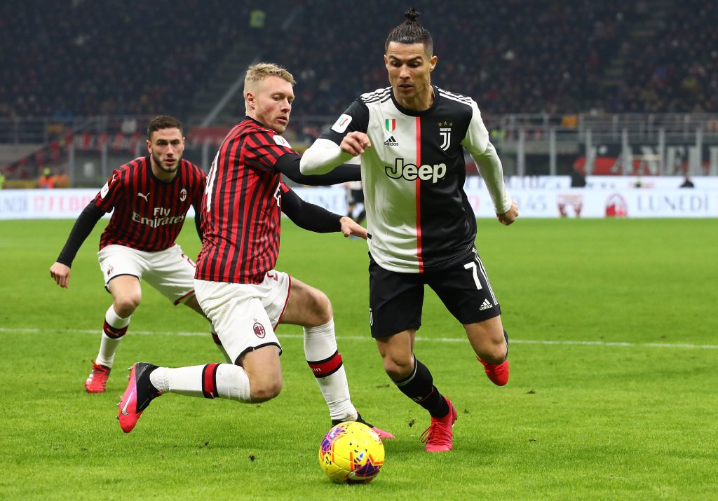 kjaer-cristiano-ronaldo-juventus