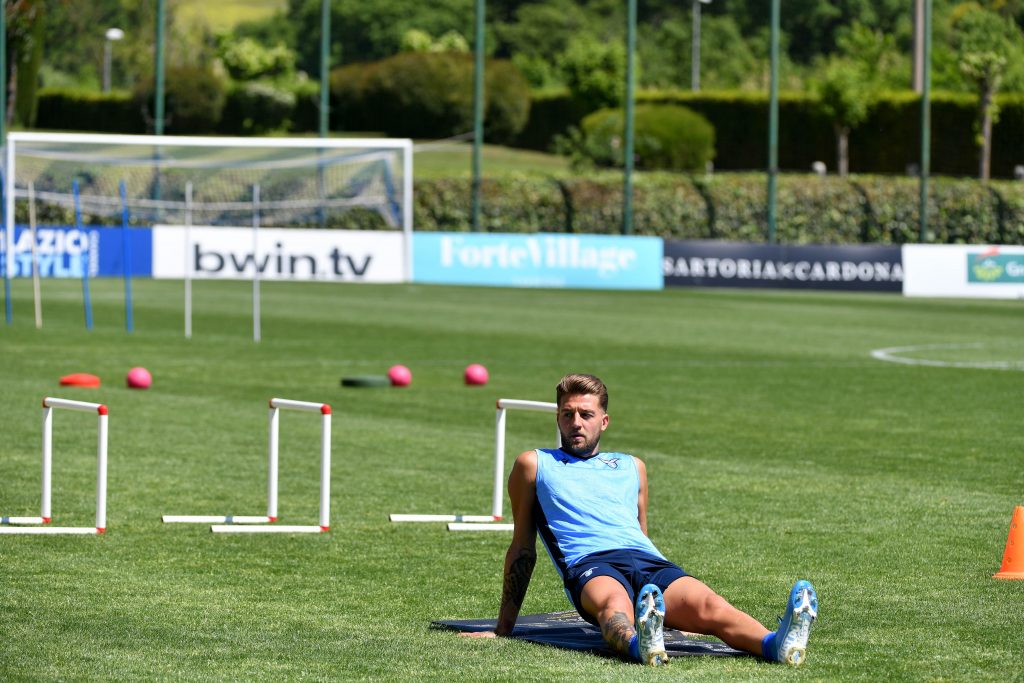 milinkovic savic-lazio-allenamento