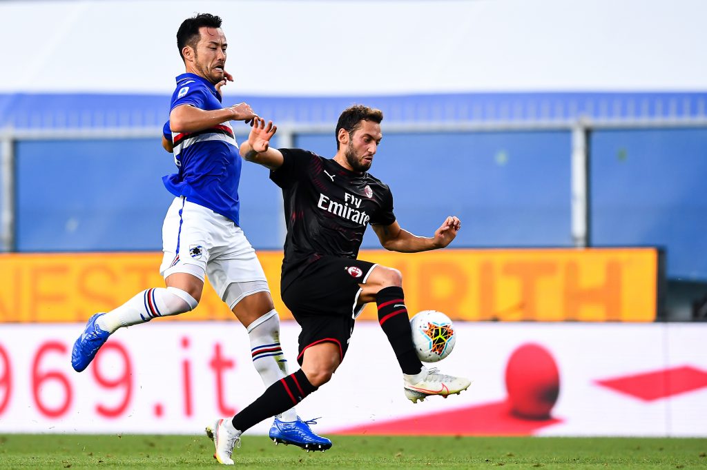 calhanoglu-yoshida-sampdoria