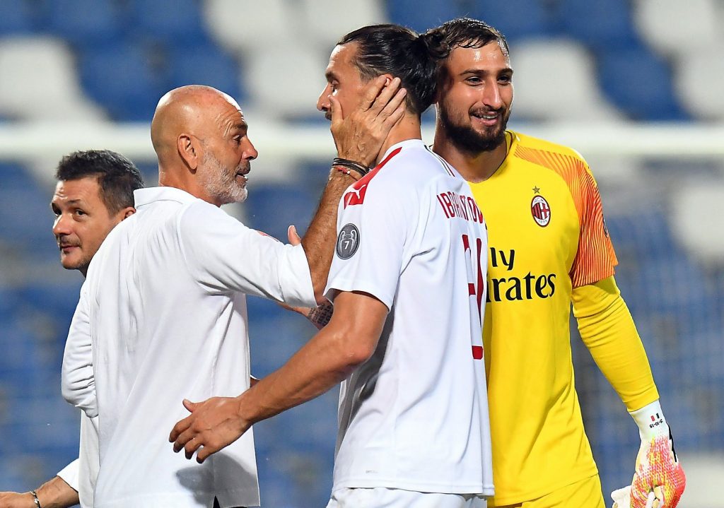Pioli, Ibra e Donnarumma