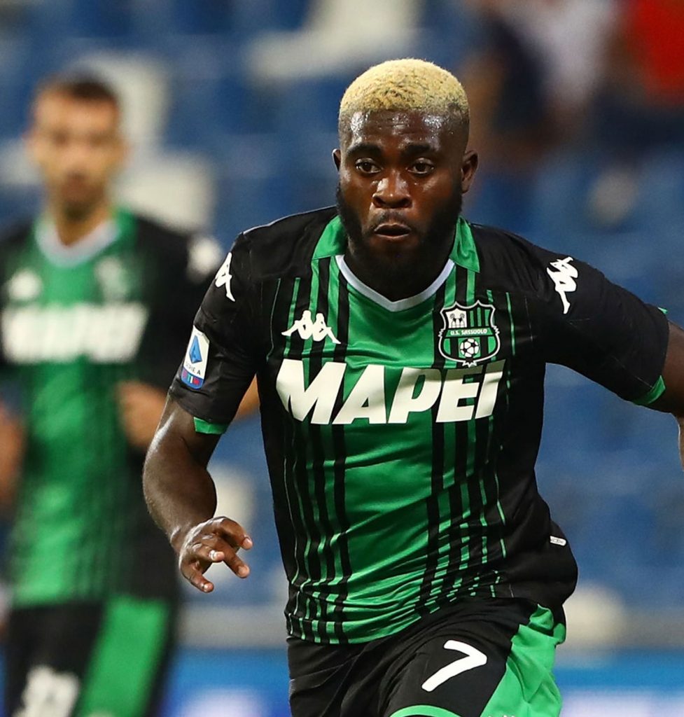 Boga, esterno del Sassuolo