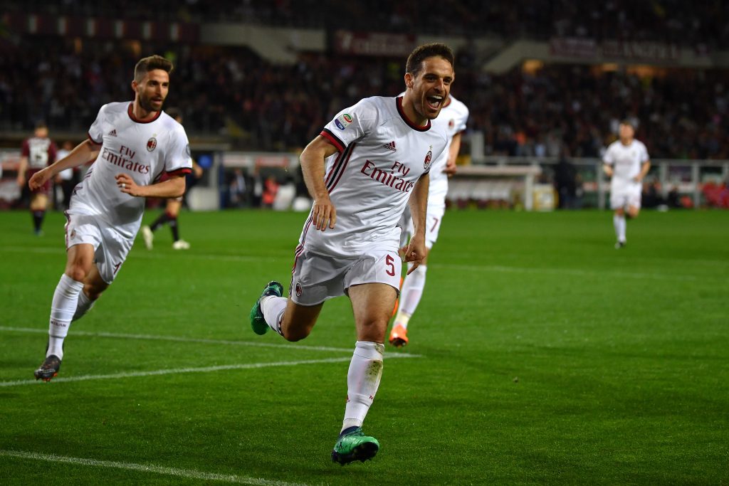 Giacomo Bonaventura con la maglia del Milan