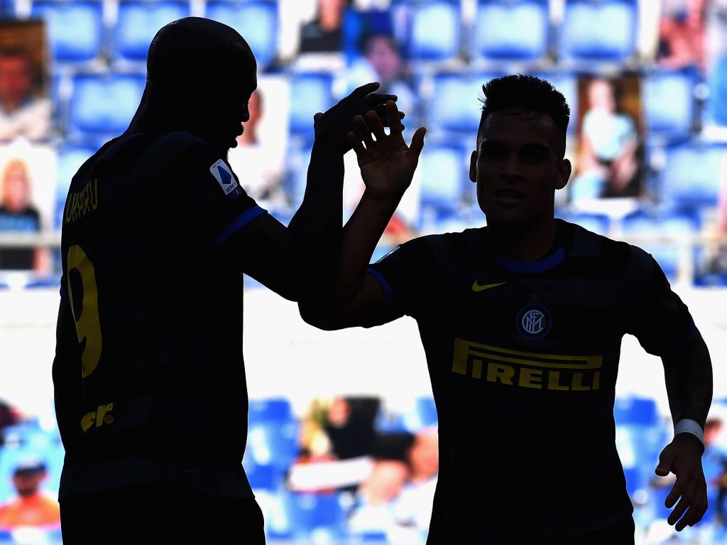 Lautaro Martinez e Romelu Lukaku, coppia d'attacco dell'Inter