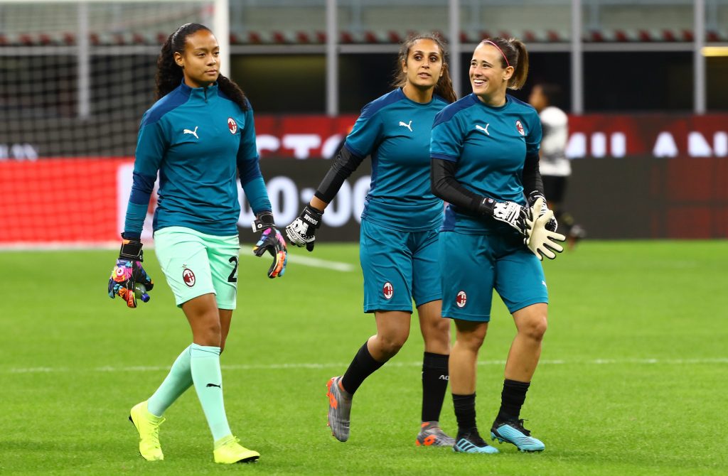 Babb, Piazza, Korenciova - portieri Milan femminile