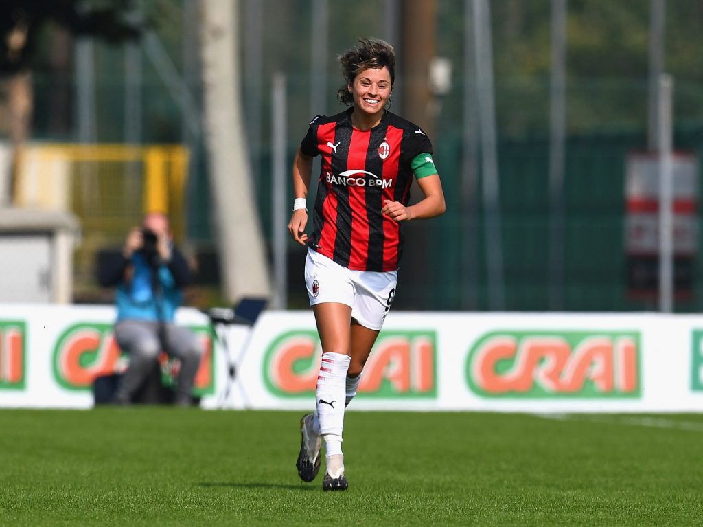 Valentina Giacinti, capitano del Milan Femminile
