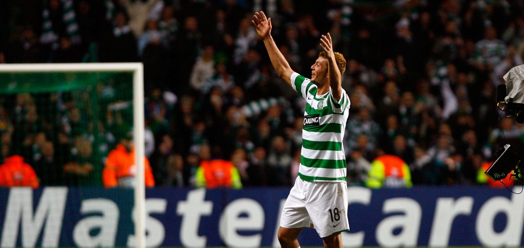 Donati con la maglia del Celtic