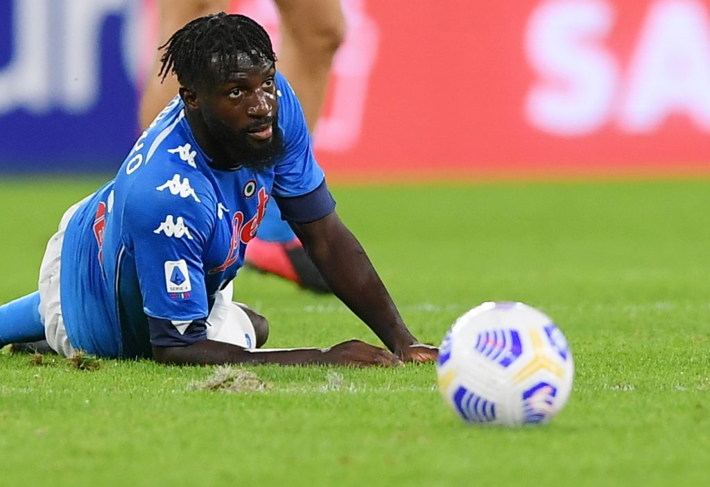 Bakayoko con la maglia del Napoli