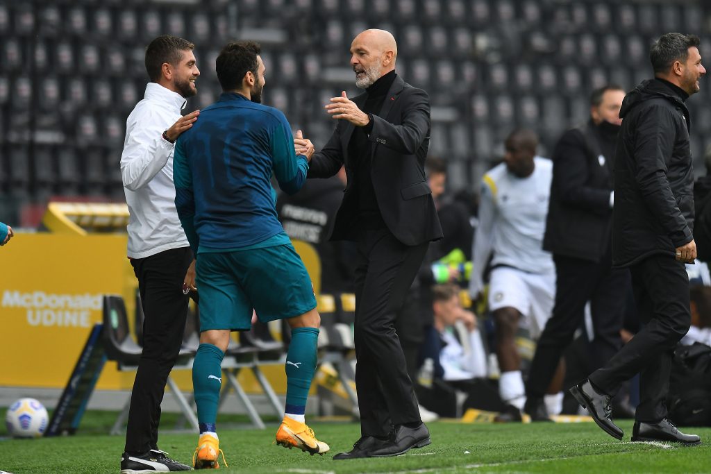 Calhanoglu e Pioli