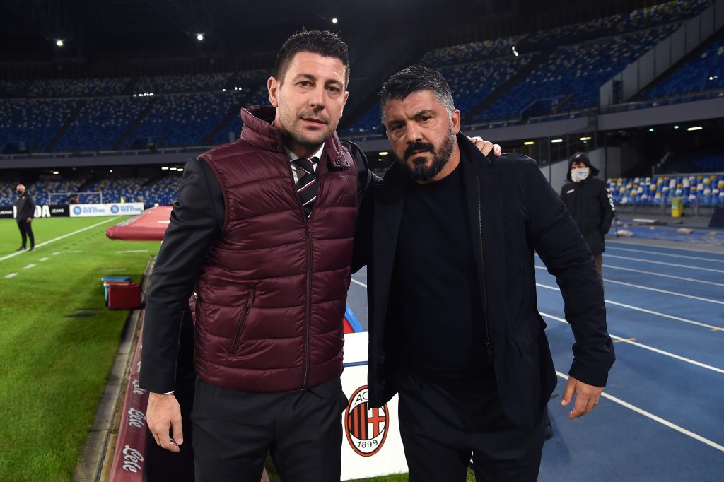 Rino Gattuso e Daniele Bonera nell'ultimo Milan-Napoli.