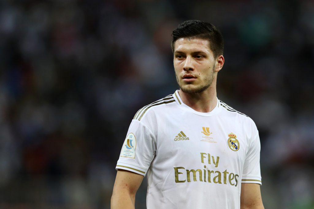 Luka Jovic, attaccante serbo del Real Madrid in prestito all'Eintracht Francoforte