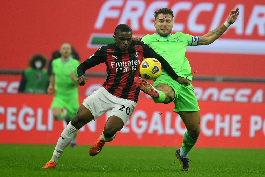 Pierre Kalulu in azione contro la Lazio