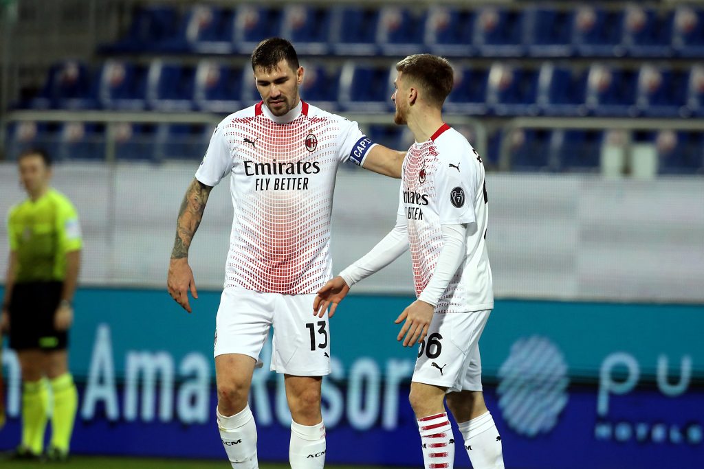 Alessio Romagnoli e Alexis Saelemaekers, difensore e centrocampista del Milan
