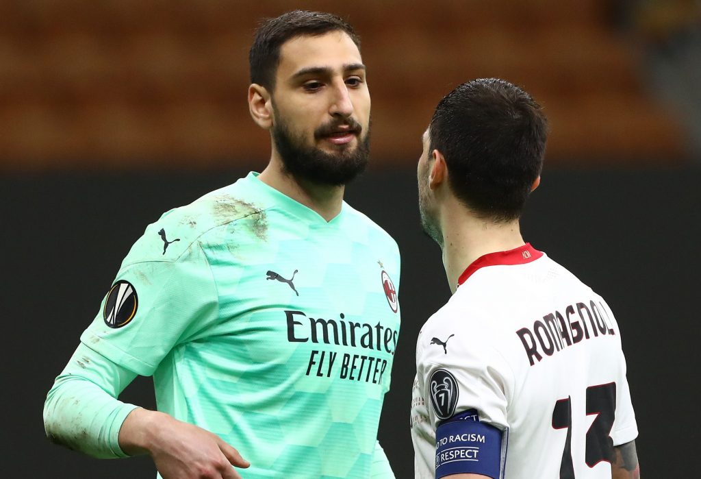 Donnarumma e Romagnoli, rispettivamente vice-capitano e capitano del Milan