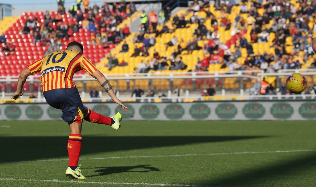 L'ex giocatore del Lecce Filippo Falco, oggi alla Stella Rossa