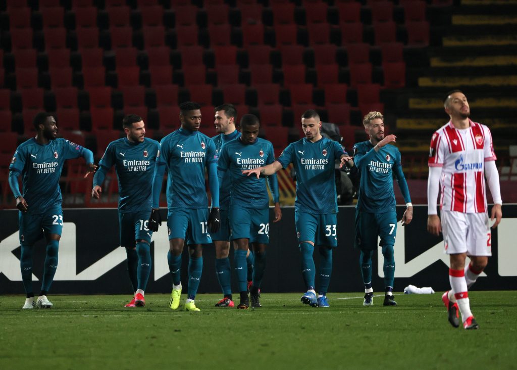 stella-rossa-milan, gara di Europa League