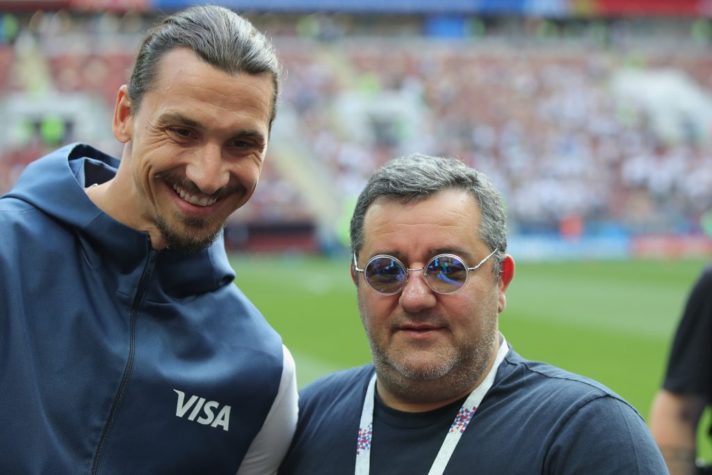 Mino Raiola e Zlatan Ibrahimovic