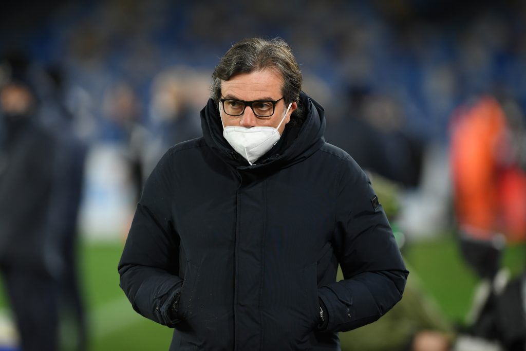 Il d.s. del Napoli Cristiano Giuntoli