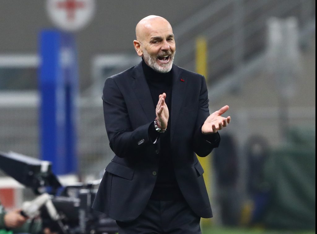 Il tecnico del Milan Stefano Pioli