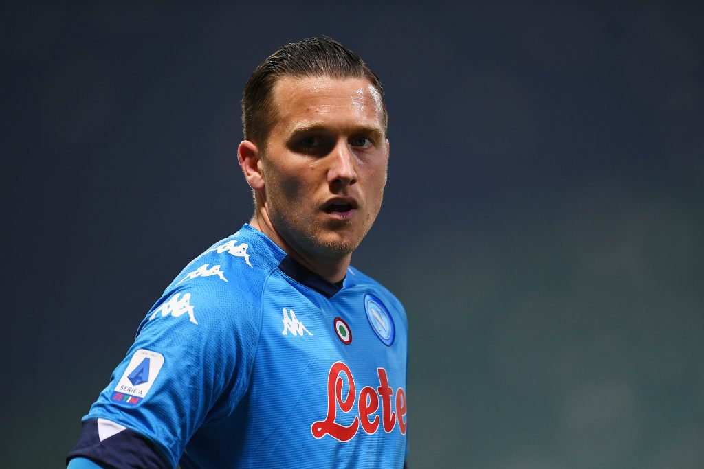 Piotr Zielisnki ex centrocampista di Udinese ed Empili ora in forza al Napoli