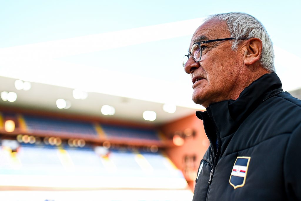 Claudio Ranieri, allenatore della Sampdoria