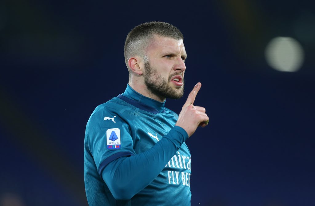 L'esultanza di Ante Rebic dopo il goal alla RomaL'esultanza di Ante Rebic dopo il goal alla Roma