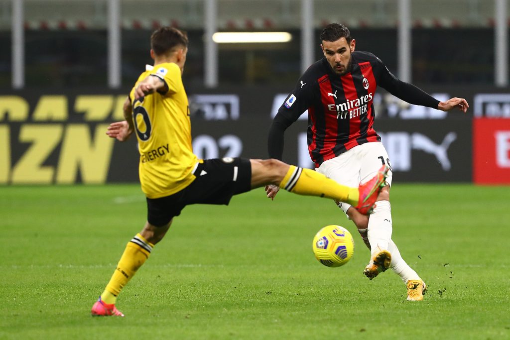 Molina e Theo Hernandez in Milan-Udinese