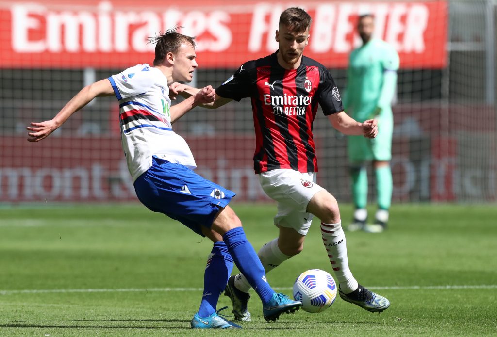 Damsgaard e Saelemaekers in Milan-Sampdoria