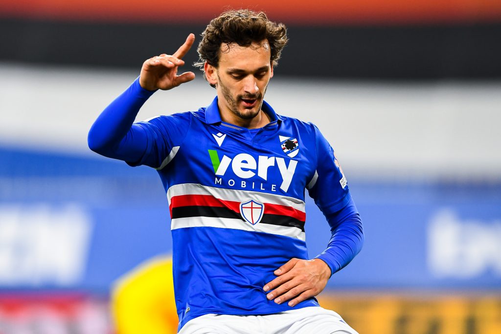 Manolo Gabbiadini, attaccante della Sampdoria